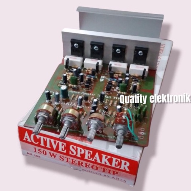 KIT RAKITAN SPEAKER AKTIF 150 watt STEREO TIP ARIA