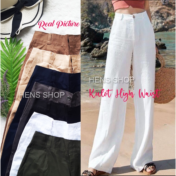 CELANA KULOT HIGH WAIST | KULOT HW BAHAN NYAMAN