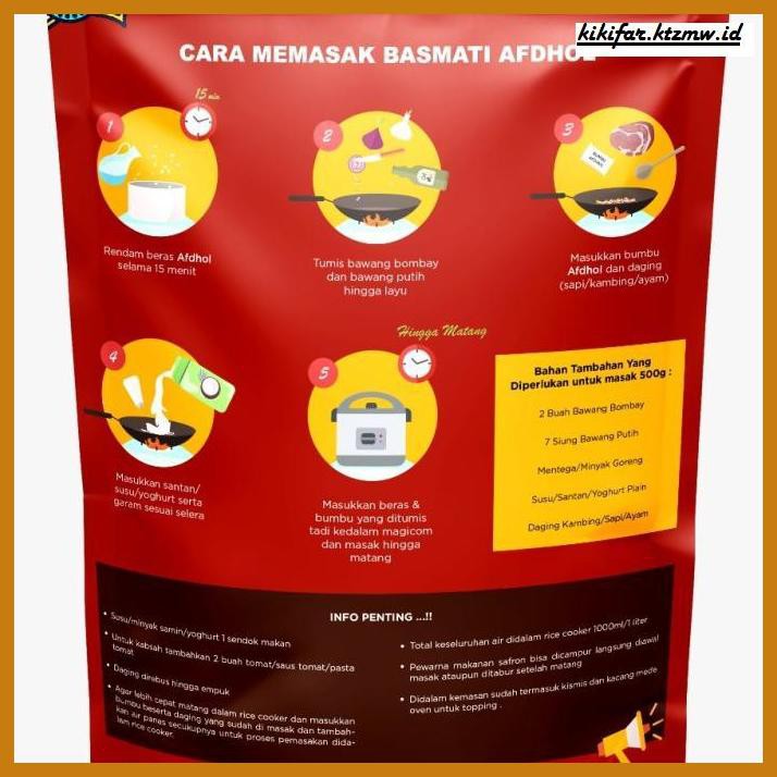 

ANEKA-BERAS- BERAS MATI BASMATI AFDOL AFDHOL NASI MANDI MANDHI KEBULI KABSAH 500GR -BERAS-SEHAT.