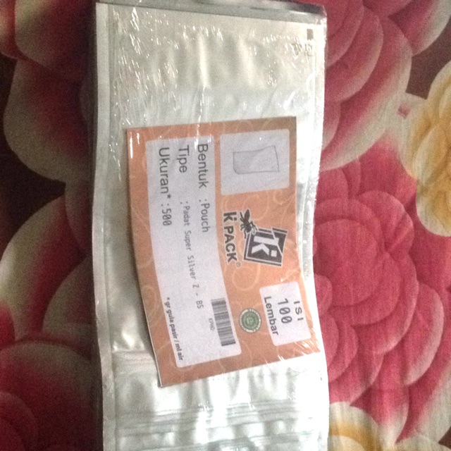 

Pouch standing silver dgn ziplock