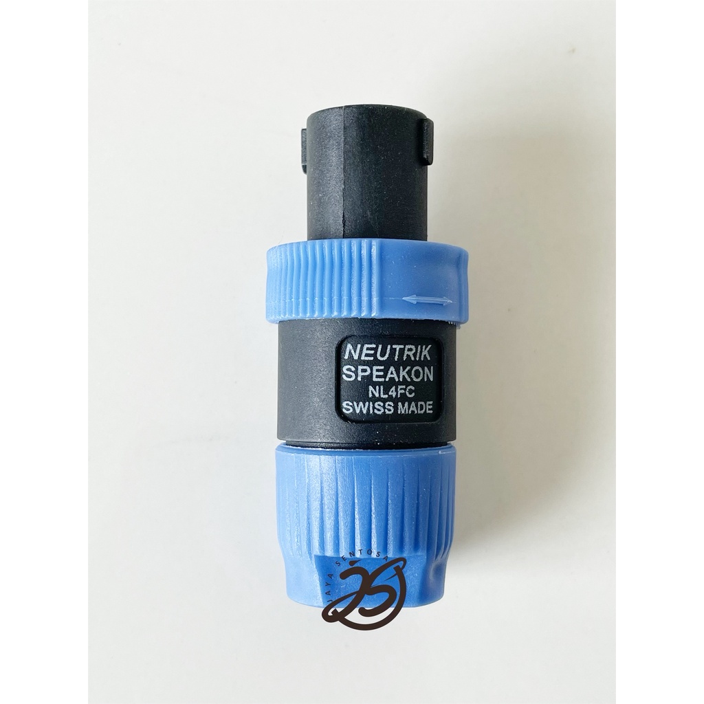 JACK SPEAKON / SOCKET SPIKON JACK / SOCKET SPIKON MALE 4 PIN NEUTRIK SPEAKON DENGAN BUNTUT 5 WARNA