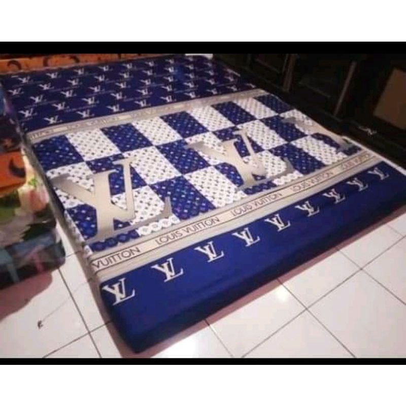 kasur busa D26 rakit berkualitas anti kempes ukuran 180x140x10 cm READY MOTIF BAGUS DAN NYAMAN GRATIS BANTAL DAN GULING