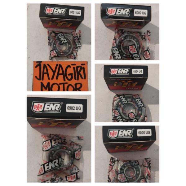 ENR Laher Bearing 6000 6001 6002 6304 6902 UG Lahar Bering Bantalan Premium Roda Bola Motor Klaher K