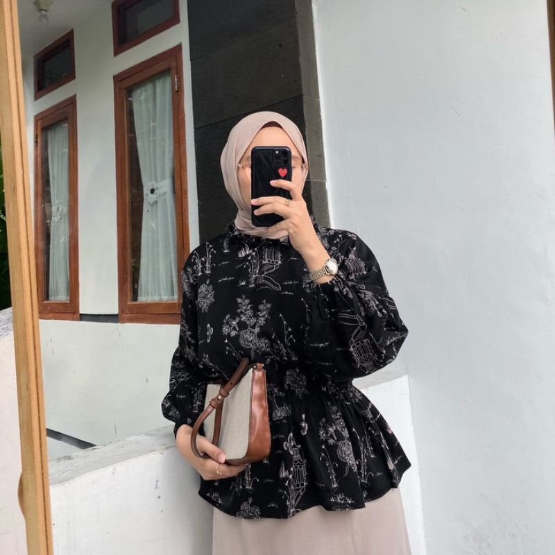 Village Crinkle Blouse outfix , Village Crinkle Blouse outfix_new