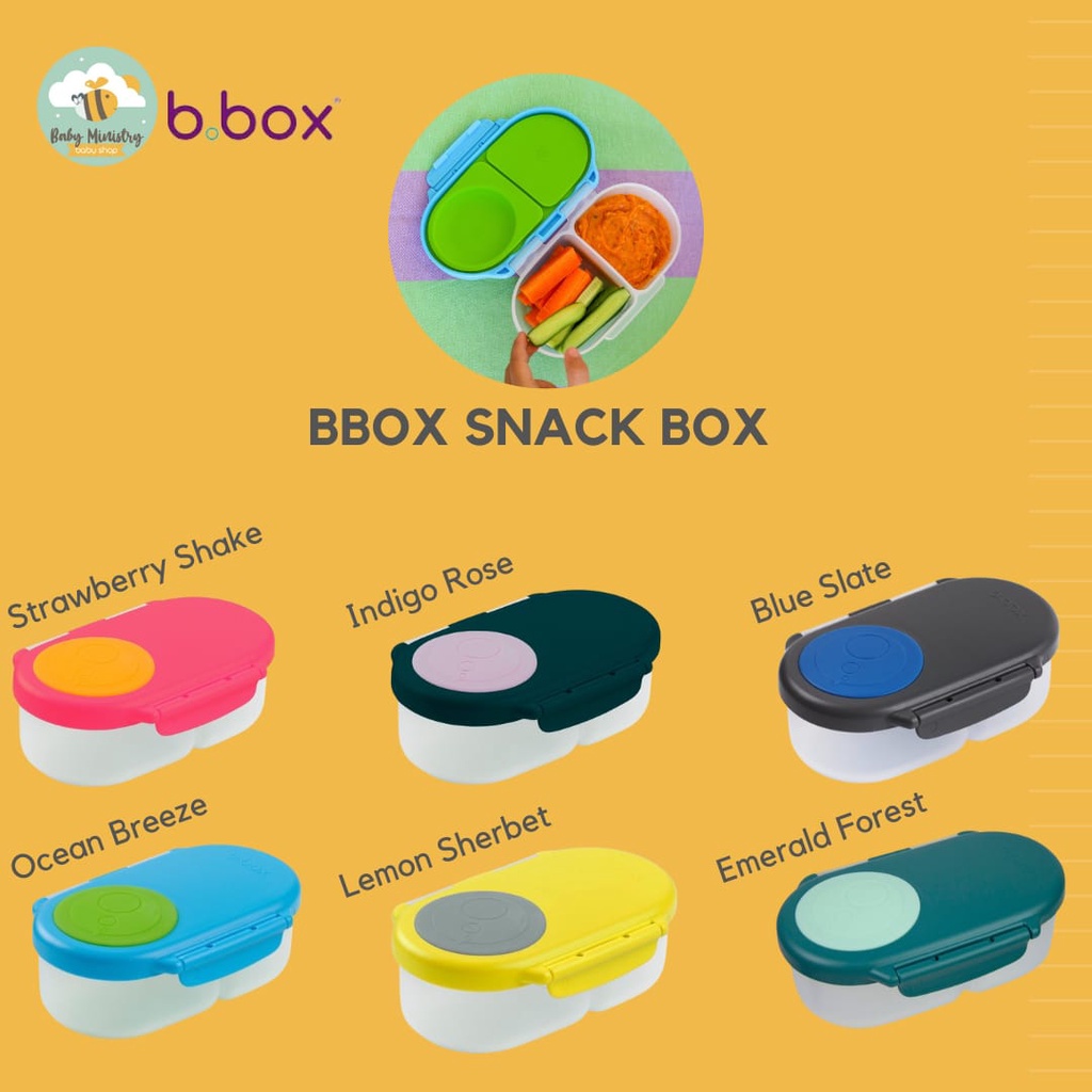 B.BOX SNACK BOX - TEMPAT SNACK ANAK BBOX B BOX (TEMPAT MAKAN BAYI) PERALATAN MAKAN / LUNCH BOX / B.BOX LUNCH BOX / BBOX LUNCH BOX / B BOX / KOTAK MAKAN / LUNCH BAG / LUNCH BENTO BOX