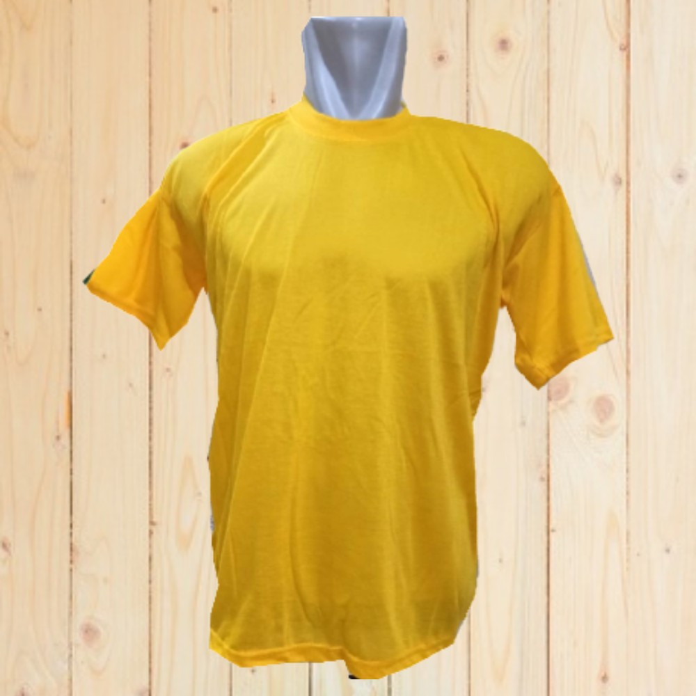 Baju Polos Oblong Kuning Pria/Wanita Lengan Pendek