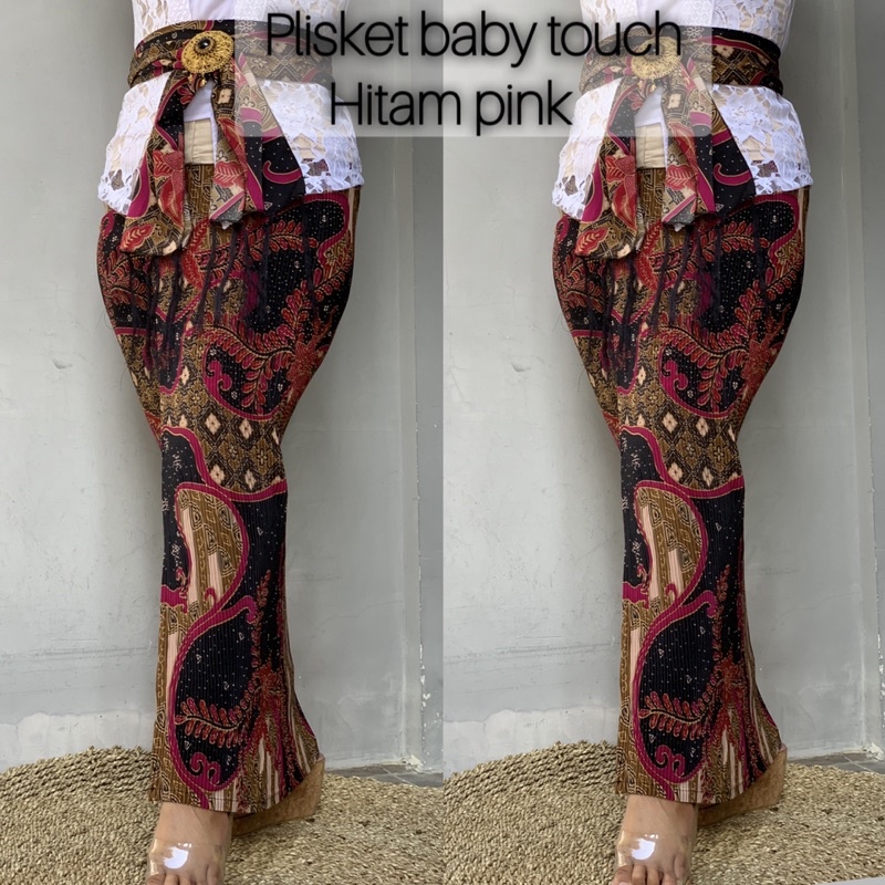 kamen jadi plisket/plisket batik premium