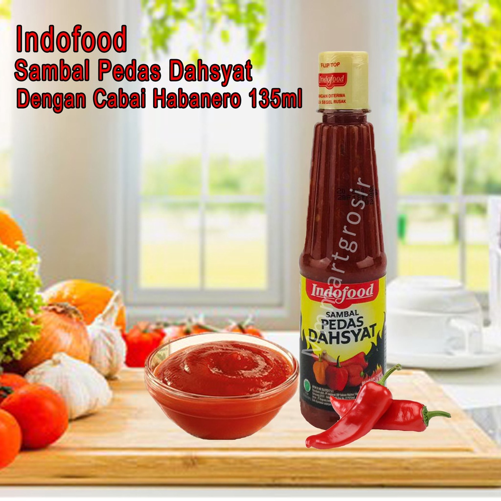 Indofood / Sambal Pedas Dahsyat / Sambal dengan cabai Habanero / 135ml