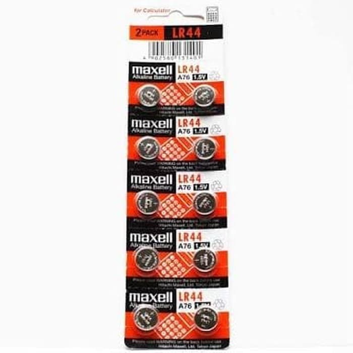 Original Maxell Lr44 / Lr Sr 44 / Ag13 / Ag 13 Batre Baterai Battery