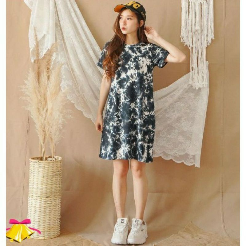 DRESS BERCAK TIE DYE - DRESS WANITA TIE DYE