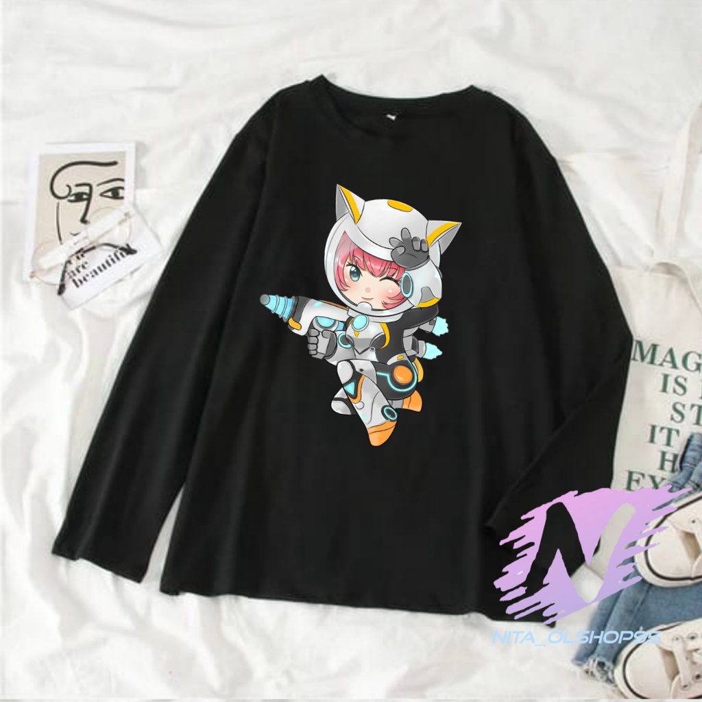 KAOS KIMMY HERO MOBILE LEGEND BAJU KAOS ANAK LENGAN PANJANG KIMMY CHIBI