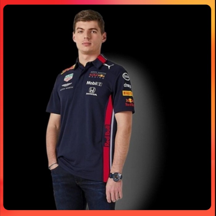 tshirt polo shirt baju Kaos Kerah Redbull Aston Martin Formula 1 F1 - High Quality