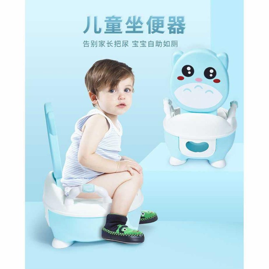 Potty Seat Baby Kid Trainer Toilet Latihan WC Duduk Anak - FG001 - Blue