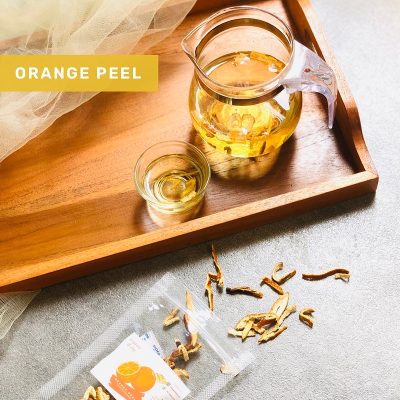 Organic&amp;Joy • Orange Peel Tea/Chen Pi/teh kulit buah jeruk (anti virus,bagus kulit,sehat pernafasan, teh kulit buah jeruk,dried orange peel,teh kulit jeruk kering,tangerine peel,tisane)