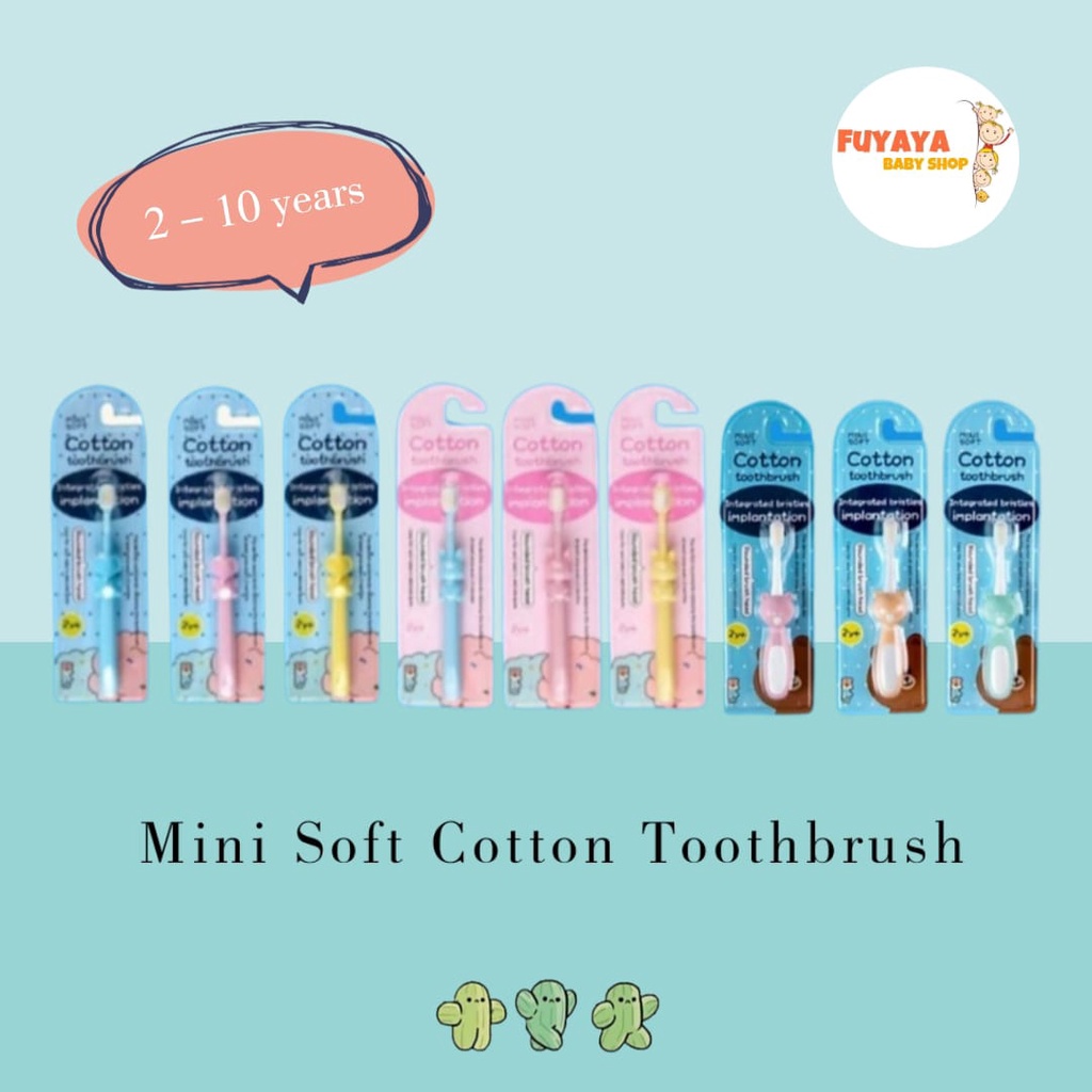 Mini Life Soft Cotton Toothbrush (Usia 2 - 10 tahun) / Sikat Gigi Anak