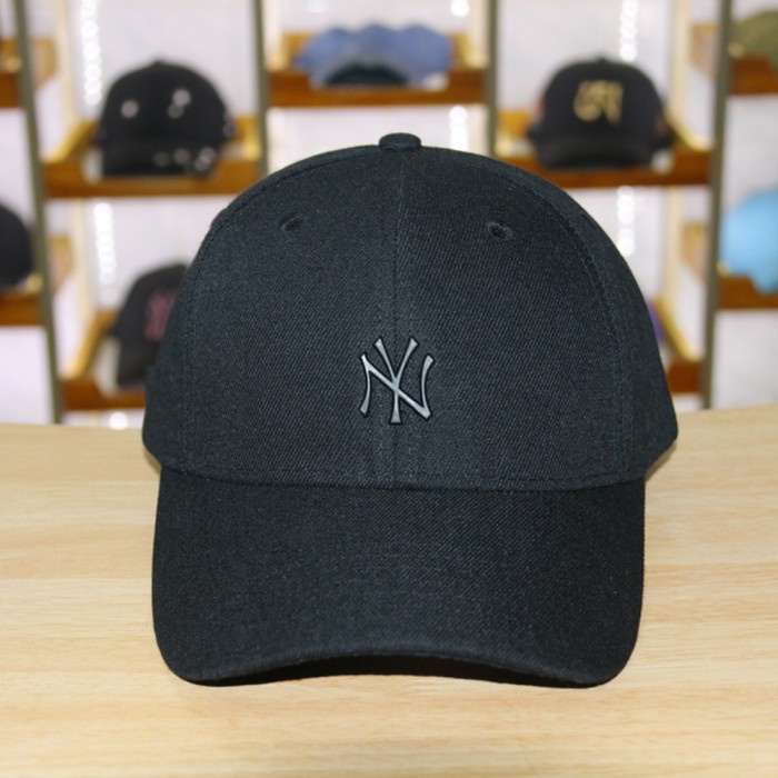 PROMO Topi caps baseball NY New york yankees logo besi - Hitam kecil