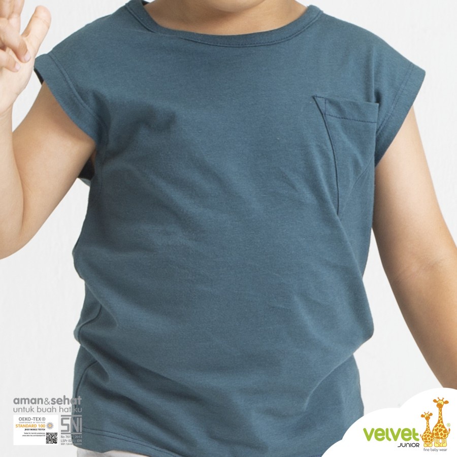 Velvet Junior Kaos Anak Kutung - Sleeveless Pocket Tees (1pcs)