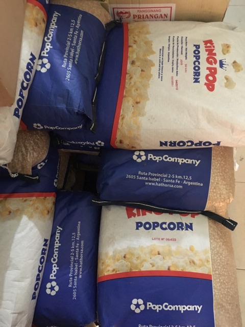 Jagung Popcorn Mentah Merk Kingpop / King Pop 1bal 22.5kg