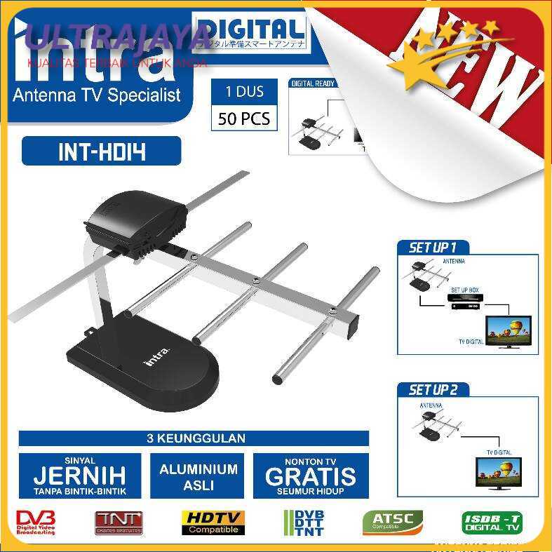 Antena TV Digital Indoor Merk INTRA