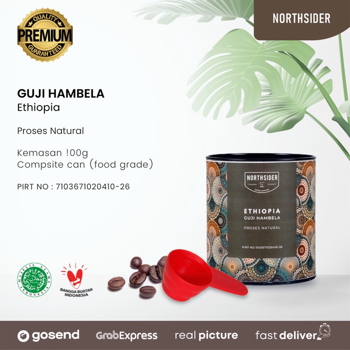 

(BISA COD) BIJI KOPI ARABIKA ETHIOPIA GUJI HAMBELA NATURAL - 100GR NORTHSIDER - BIJI KOPI