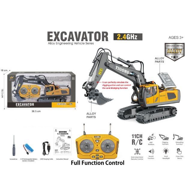 Mainan Anak RC EXCAVATOR YIGONG Remote Control Mainan RC Tracktor RC Trucks Truck Excavator Remote Control Mainan RC Truck