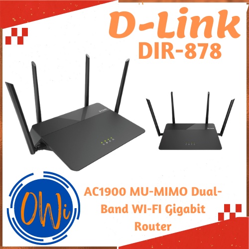 D-Link DIR-878 AC1900 MU-MIMO Dual-Band WI-FI Gigabit Router