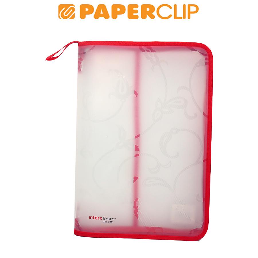 

ZIPPER BAG INTER X FLORA ZBX201F FC RED
