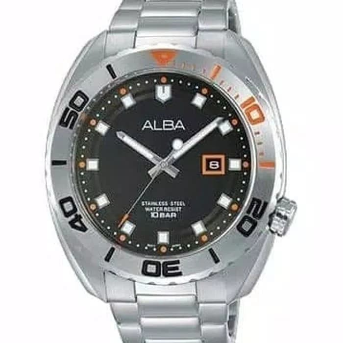  Jam  Tangan  Pria Alba  AG8H45X1 Original Diver Turtle Best 