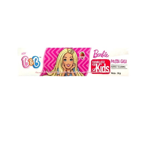 B&amp;B Barbie Toothpaste Floride Calcium Xylitol Strawberry Odol Bnb B n B Pasta Gigi Berbi Rasa Stroberi