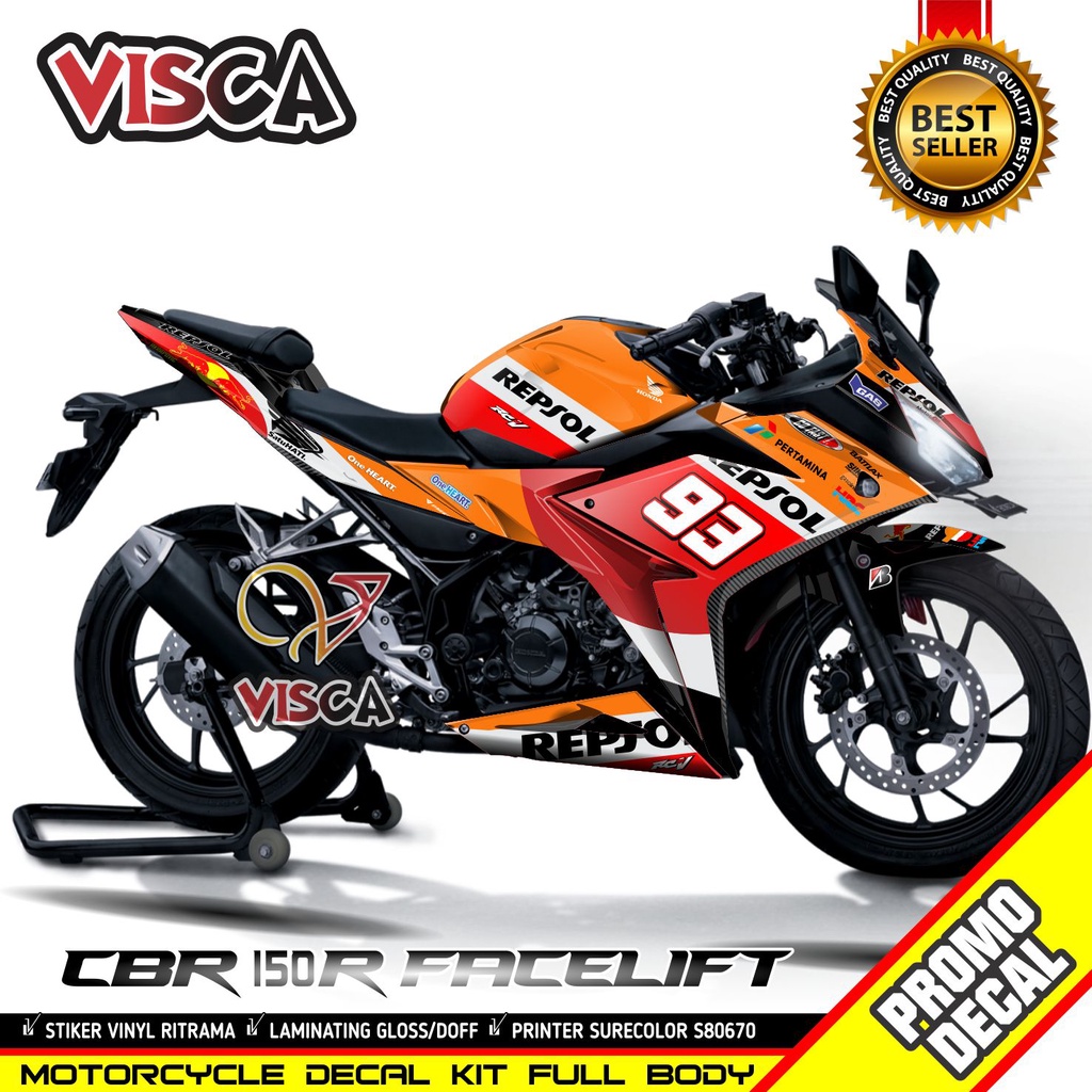 Decal Stiker Motor Cbr 150 R Repsol