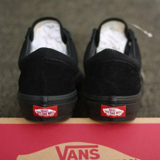 SEPATU VANS OLDSKOOL ALL BLACK FULL HITAM WAFFLE DT