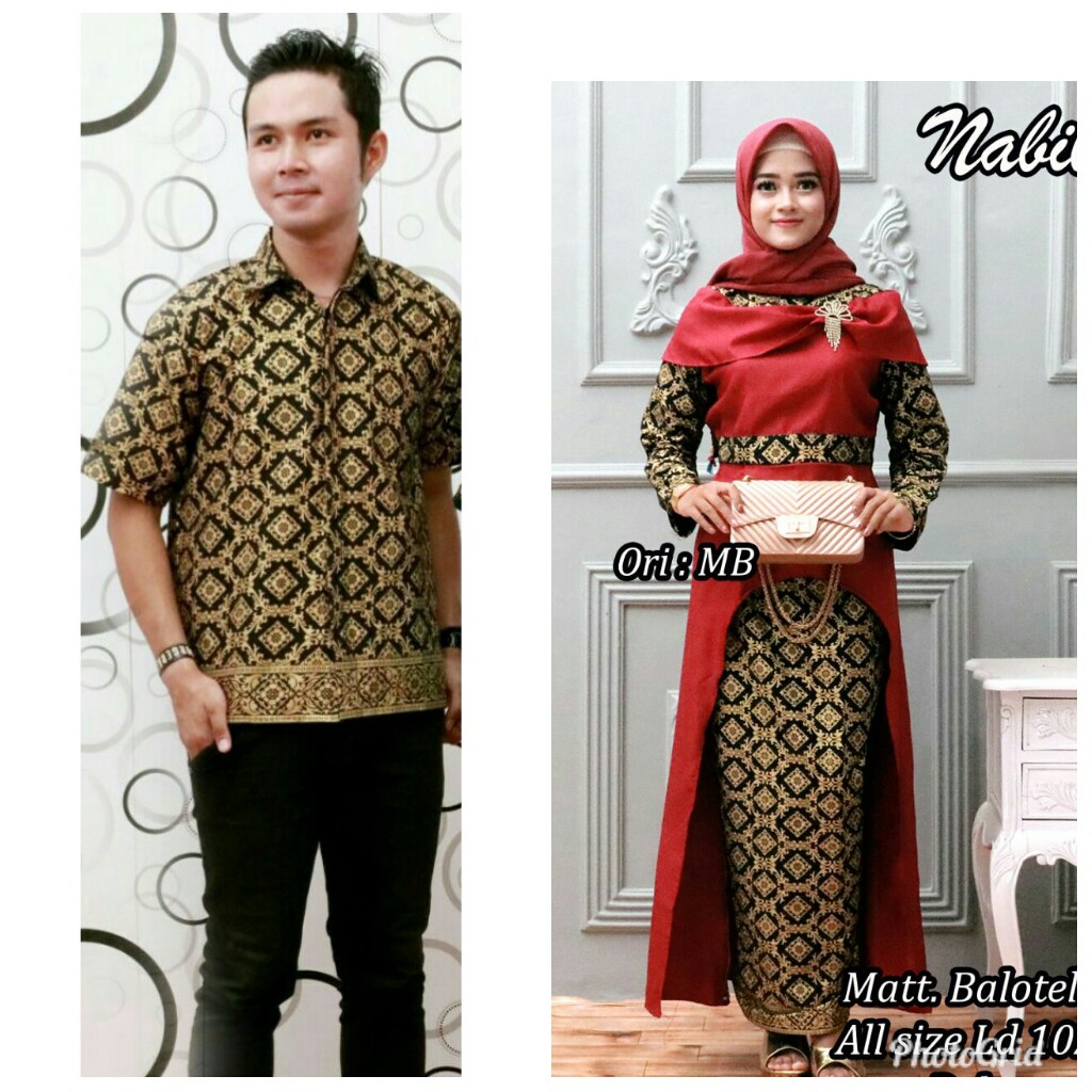 GROSIR BATIK COUPLE NABILLA SET