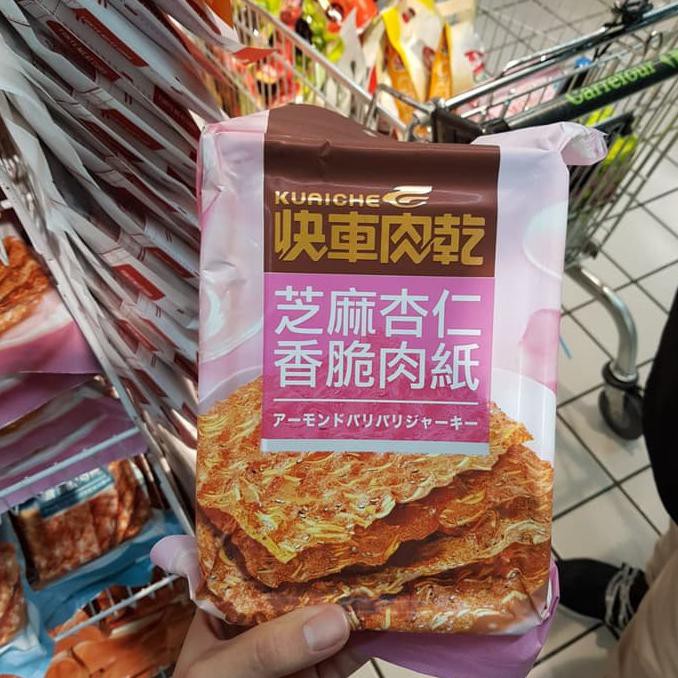 

Kuaiche dried pork makanan kering daging babi kerupuk oleh oleh taiwan - Sesame