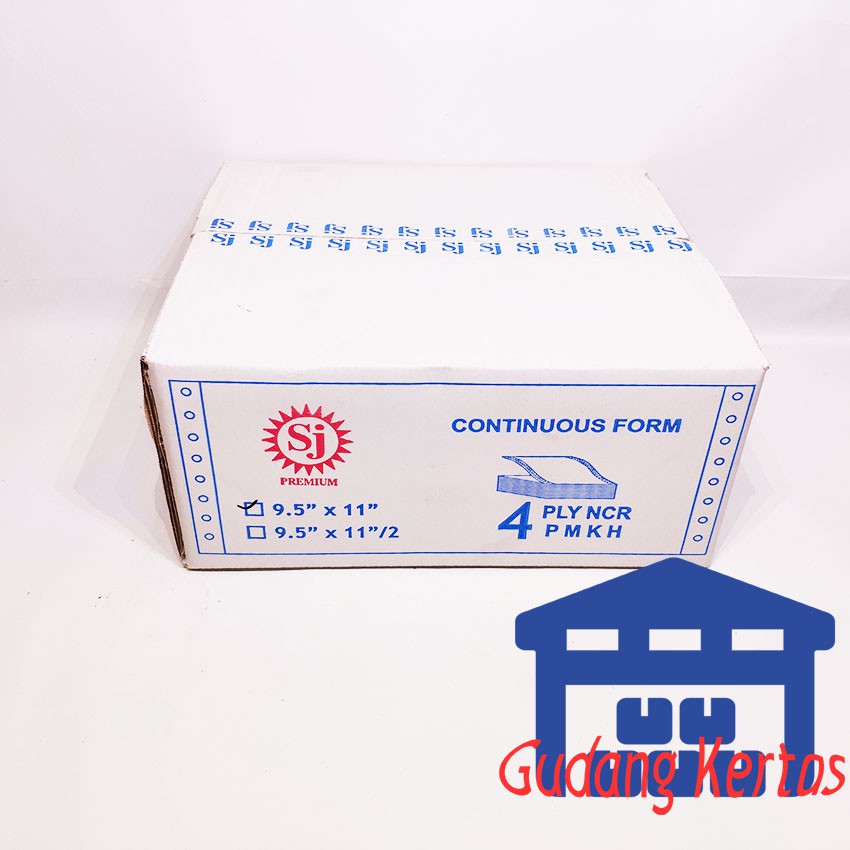 

SJ Premium Continuous Form 9.5" x 11" 4 Ply NCR