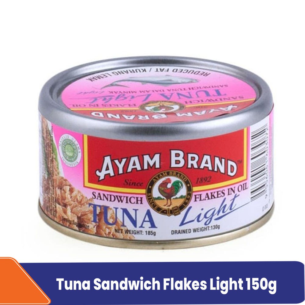 

Ikan Tuna Sandwich Kelang Flakes Lakes In Oil Ayam Brand 150g