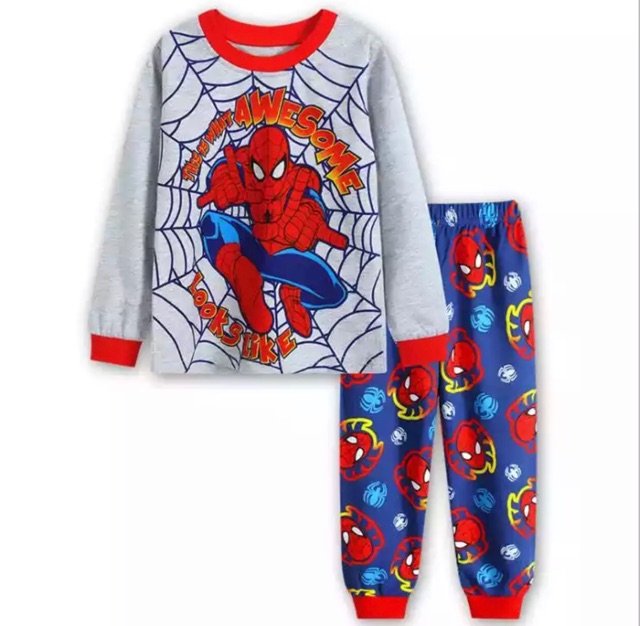 Baju Setelan Anak Spiderman Edition