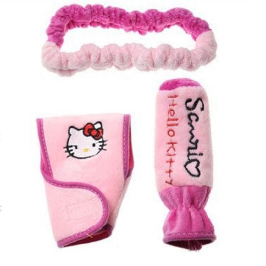 Cover 3 In 1 PINK Hello Kitty Sanrio for Lady Driver pengemudi wanita cover rem spion dan persneling