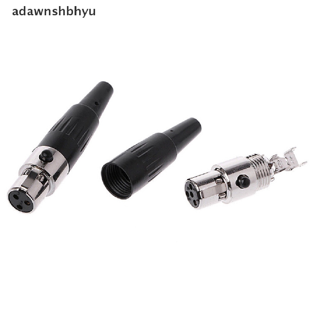 [adawnshbhyu] 1pc 3pin female plug mini TA3F XLR Konektor Mikrofon audio MIC adapter