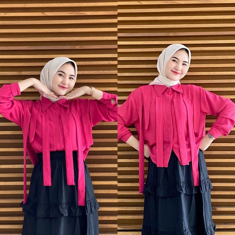 RX Fashion - BINA SHIRT KATUN POLY / ATASAN WANITA TERBARU KEKINIAN - NN