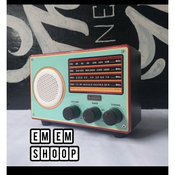 celengan model radio jadul vintage retro