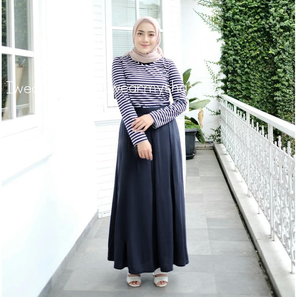 Rok Wanita Bawahan Ayu Bahan Wollycrepe