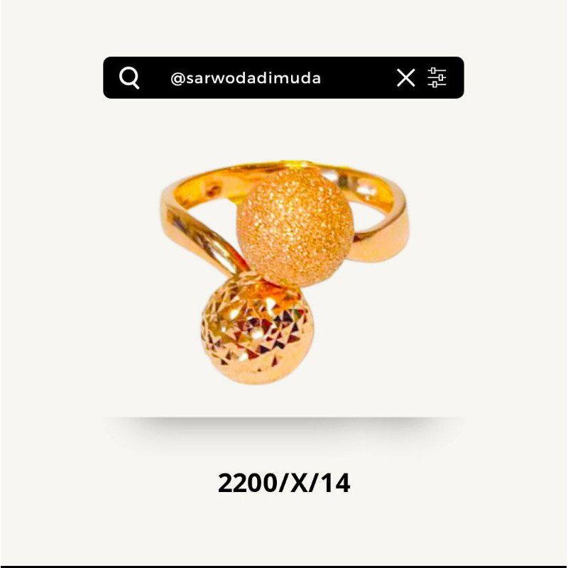 Cincin Emas Swd Gift Hadiah Weeding Investasi Tunangan 1,5Gram/12