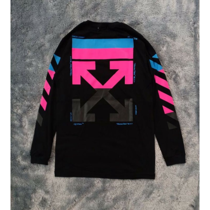 OFF-WHITE | KAOS OFF WHITE - LONG SLEEVE DISTRO OVER SIZE MIRROR 1 : 1 ORIGINAL FULL TAG