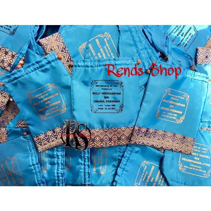 GRATIS SABLON Souvenir Tas Yasin Songket Serut - Dompet Al-Quran Sovenir Aqiqah Tahlilan