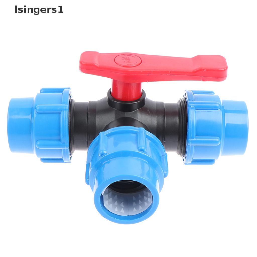 [lsingers1] PE Three-way Fast Connection Pipe Valve Plastic Valve T-type Valve Boutique