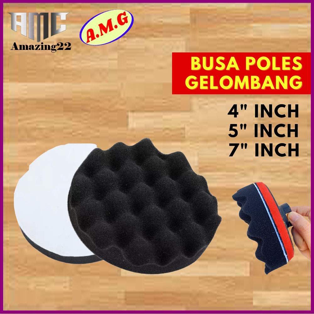 Alat Busa Mesin Poles Polisher Wol Wool Velcro Body Otomotif Perlengkapan Aksesoris Mobil Motor
