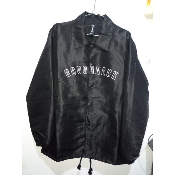 ROUGHNECK CJ160 BLACK SHLANKY COACH JACKET / JAKET ROUGHNECK PARASUT (2ND)