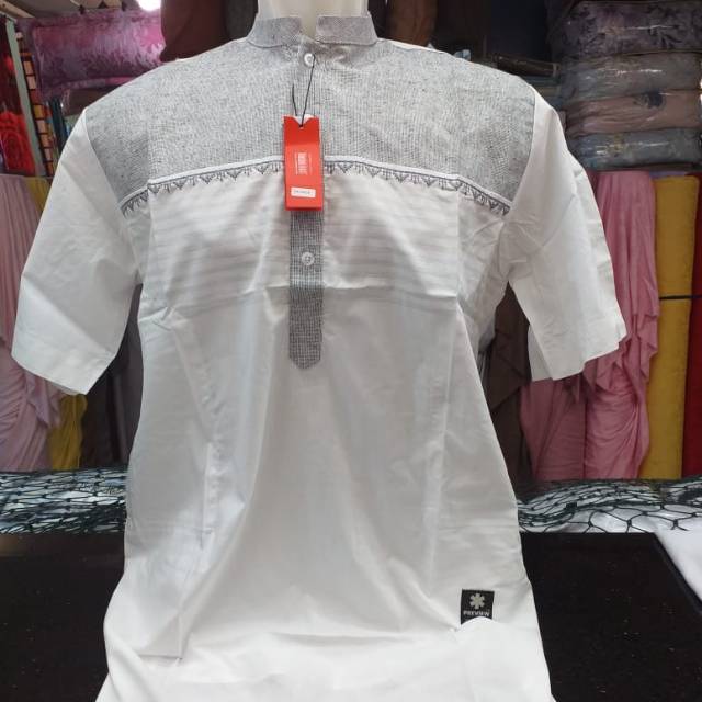 Baju koko pria Itang yunasz(tangan pendek)