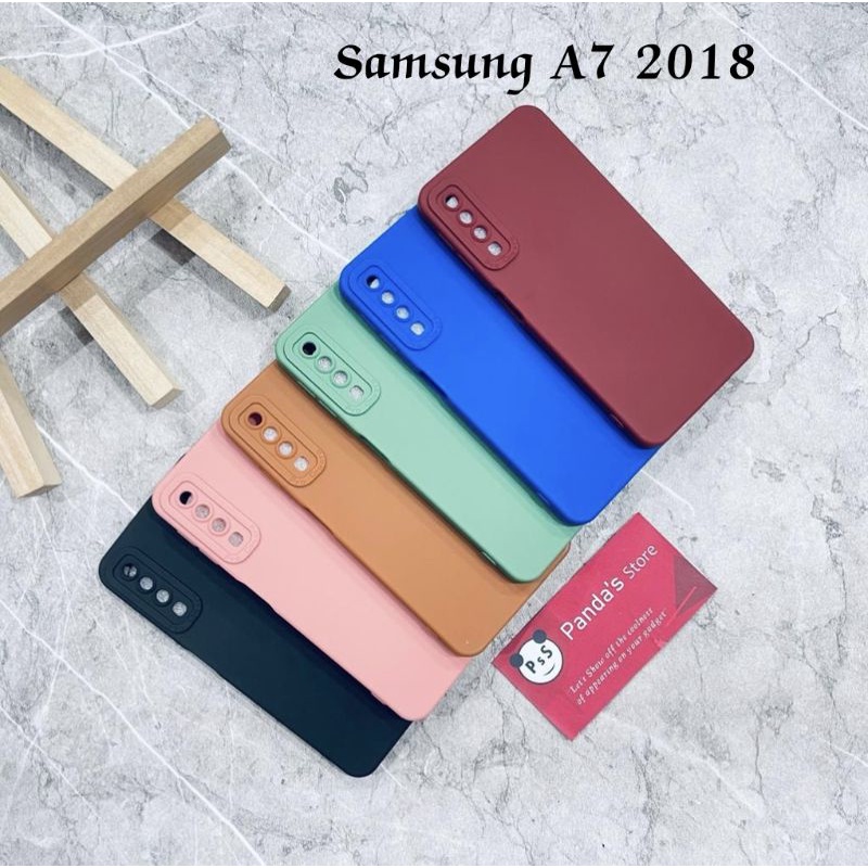 Softcase Pro Camera Samsung A7 2018 Candy Case Full Color 3D Silikon TPU