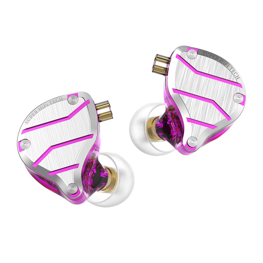 QKZ ZXN Metal Earphone 4BA 1DD Bass Wired Noice Cancelling Earbuds